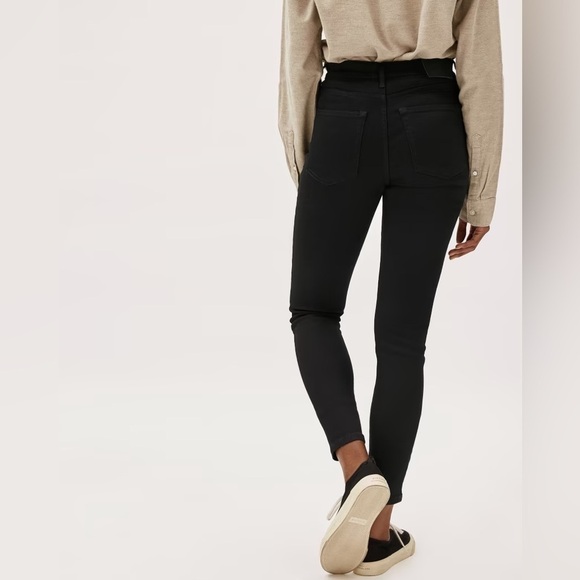 EVERLANE The Authentic Stretch High Rise Skinny Jean In Black - Picture 2 of 6